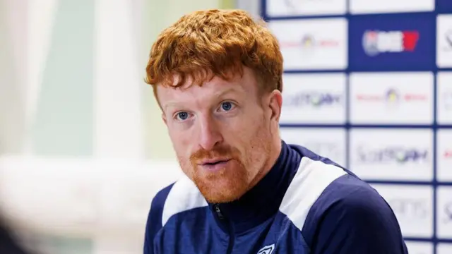 Simon Murray during a pre-match press conference