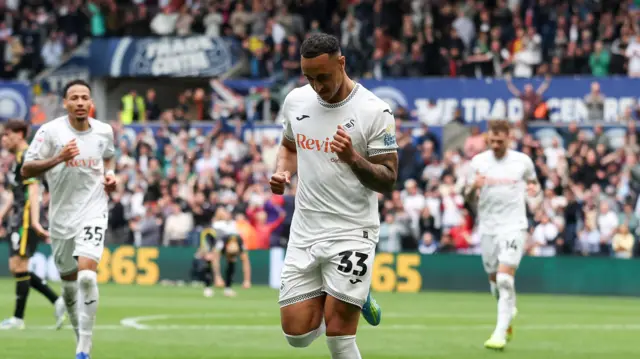 Adam Idah celebrates 