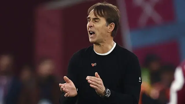 Julen Lopetegui managing West Ham