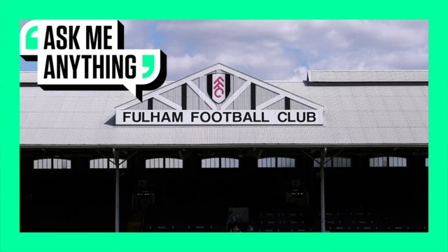 Ask Me Anything border around an image of Craven Cottage.