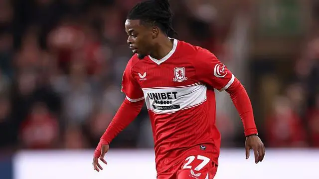 Sontje Hansen in action for Middlesbrough