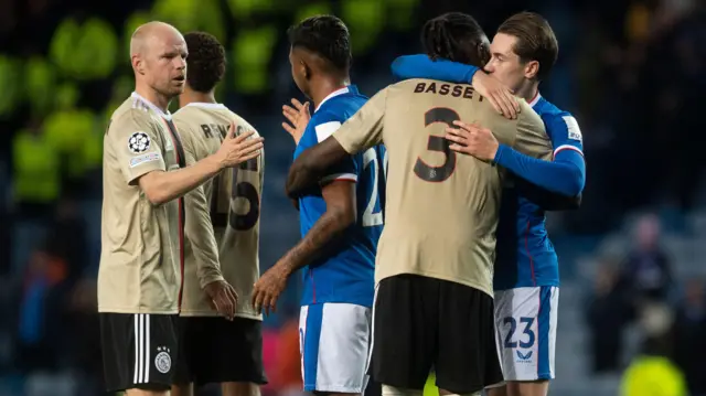 Rangers were beaten home and away by Ajax in the Champions League in 2022 when the sides last met