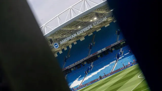 A general view inside the Amex Stadium