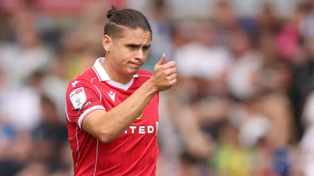 Wrexham midfielder George Dobson