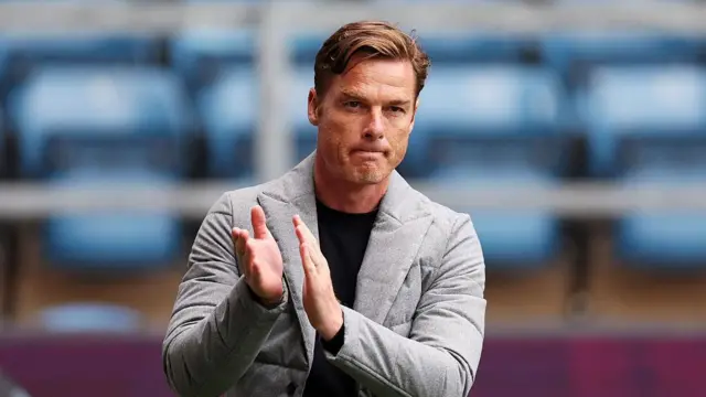 Scott Parker applauds the Burnley fans