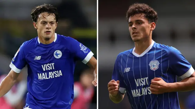 Cardiff City right-back Perry Ng and midfielder Alex Robertson