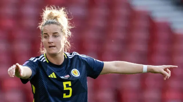Scotland's Sophie Howard during a UEFA Women's Nations League A Group 1 match between Scotland and Austria at Hampden