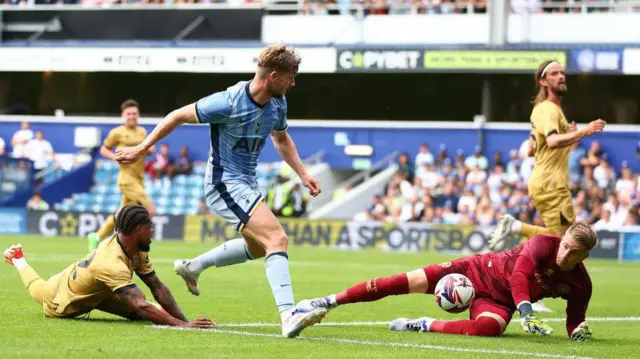 Timo Werner in action for Tottenham against QPR