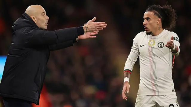 Enzo Maresca speaks to Malo Gusto