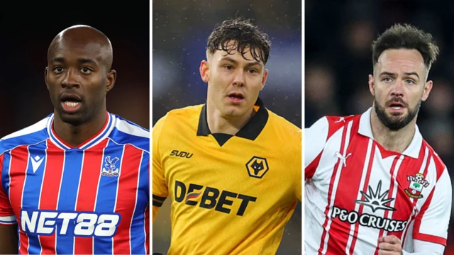 Jean-Philippe Mateta, Jorgen Strand Larsen and Adam Armstrong 