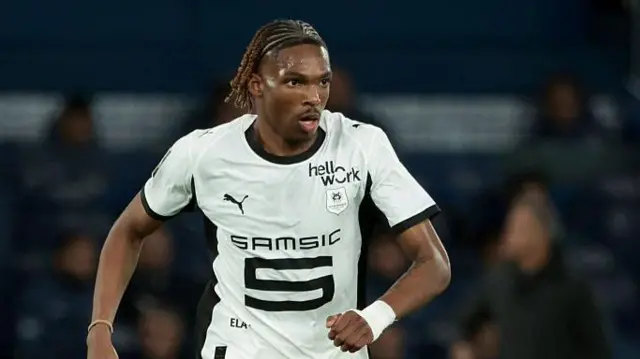 Jeremy Jacquet in action for Rennes