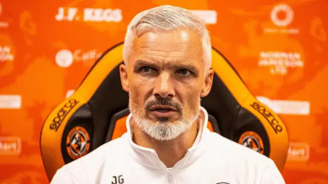 Jim Goodwin in his pre-match press conference