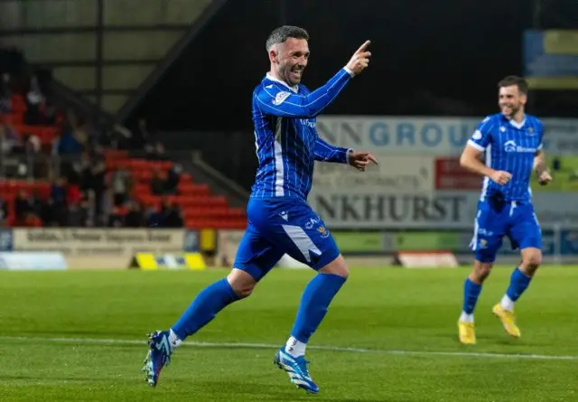 Nicky Clark celebrates scoring against Motherwell earlier this season