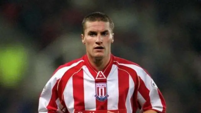 Andy Cooke playing for Stoke City