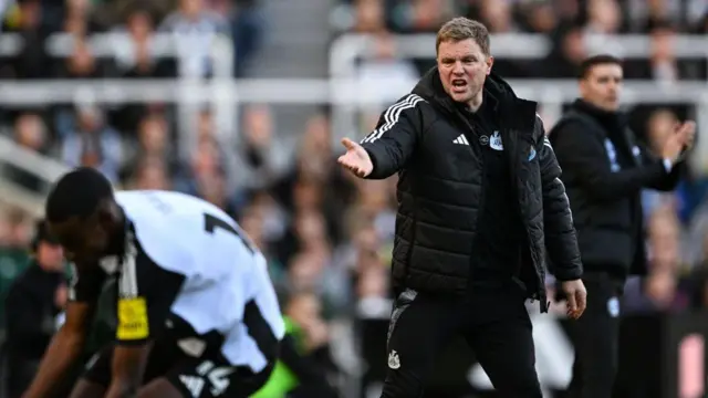 Eddie Howe managing Newcastle 