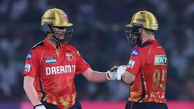Priyansh Arya and Josh Inglis celebrate a half-century