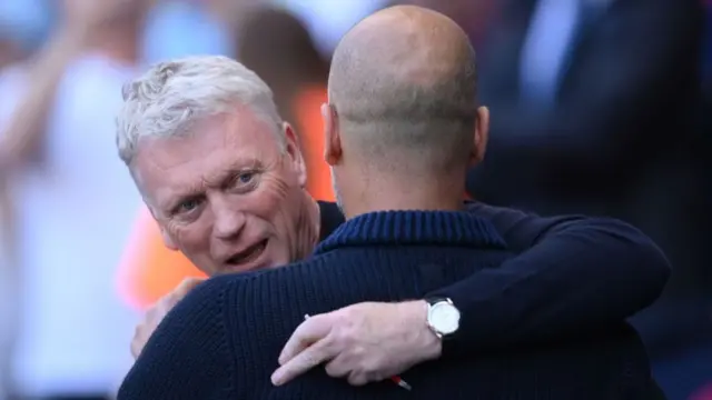 David Moyes and Pep Guardiola