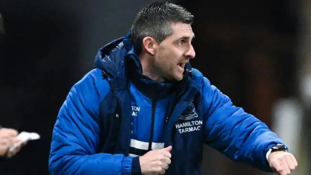 Kilmarnock's interim Manager Kris Doolan during a William Hill Premiership match between Kilmarnock and Falkirk at the BBSP Stadium Rugby Park,