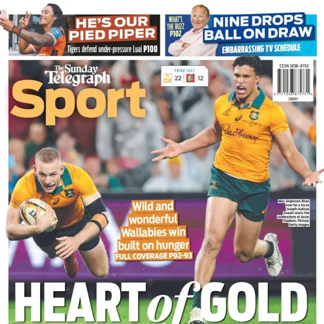 The Sunday Telegraph back page