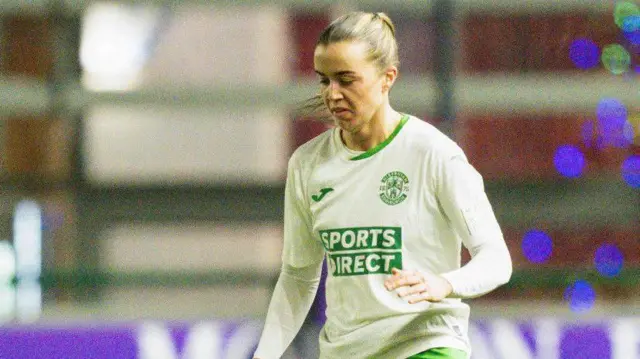 Eilidh Adams scored twice in Hibs' 6-0 win