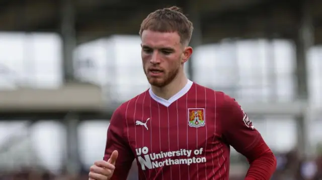 Marc Leonard in action for Northampton