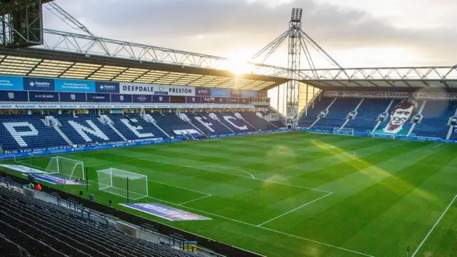 A general view of Deepdale Stadium