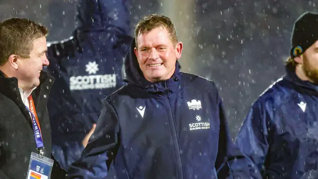 Sean Everitt is congratulated at full-time
