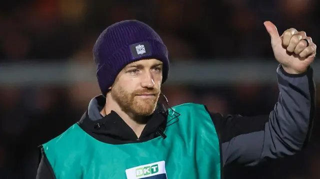 Warriors' Kyle Steyn during a BKT United Rugby Championship match between Glasgow Warriors and Zebre Parma at Scotstoun Stadium