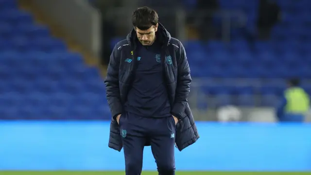 Brian Barry-Murphy looks down after Cardiff's defeat to Wycombe 