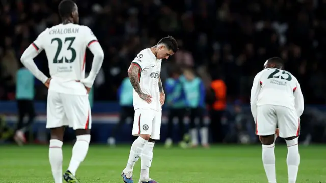 Chelsea players deject