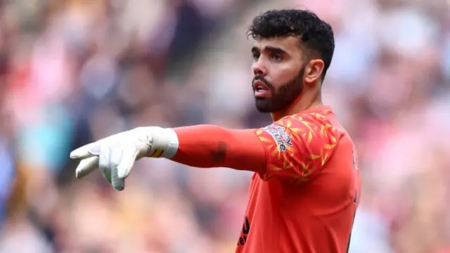 David Raya playing for Brentford