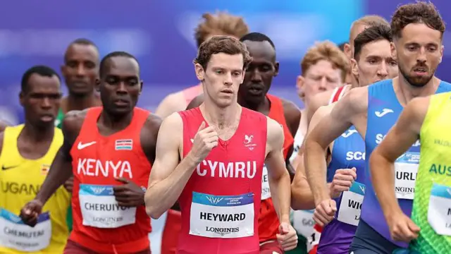 Jake Heyward of Team Wales competes in the Men's One Mile Round 1