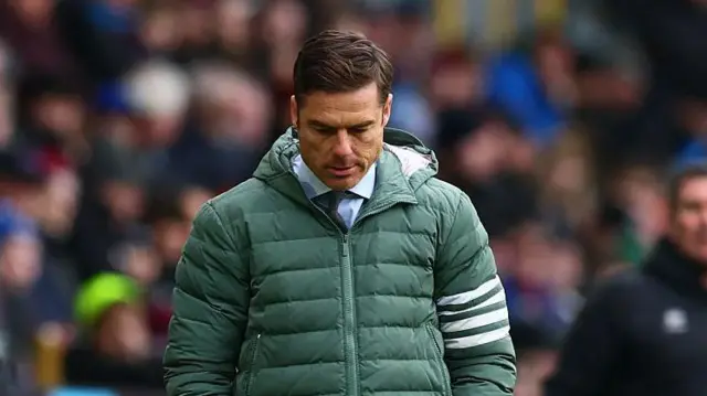 Scott Parker looks down dejectedly