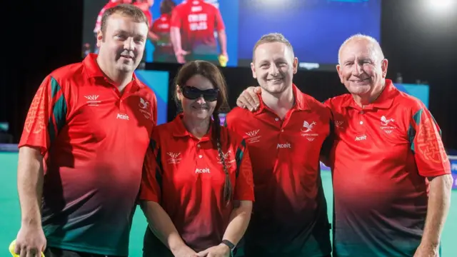Jamie Jones, Julie Thomas, Steffan James and John Wilson.