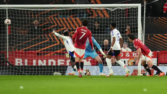 Harry Maguire scores