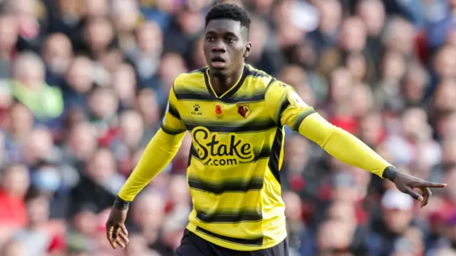 Ismaila Sarr in action for Watford