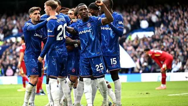 Chelsea players celebrate