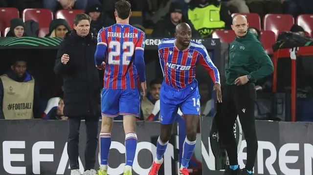 Crystal Palace forward Jean-Philippe Mateta
