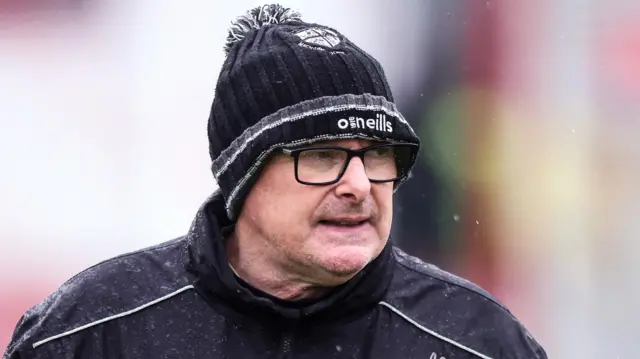 Malachy O'Rourke pictured during Sunday's Derry SFC final loss to Newbridge