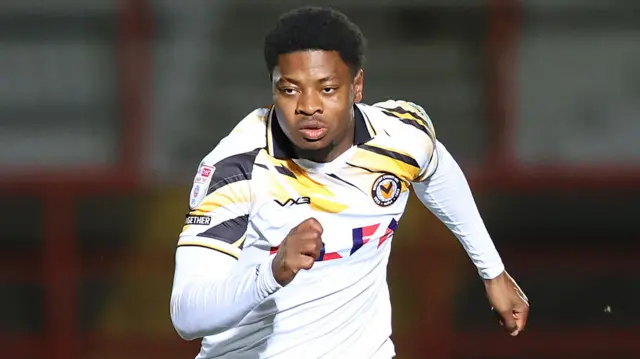 Newport County winger Bobby Kamwa