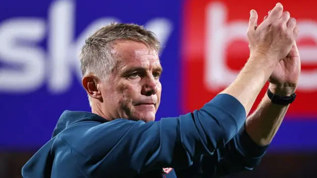 Wrexham boss Phil Parkinson applauds