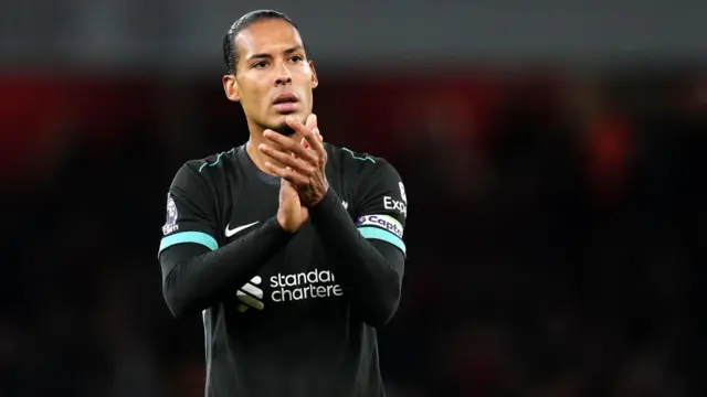 Virgil van Dijk applauds