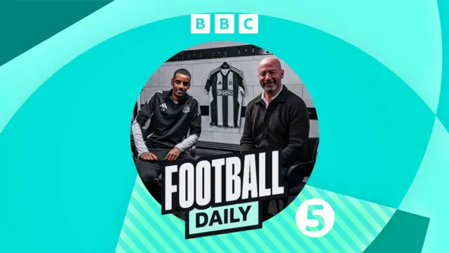 Football Daily Alan Shearer and Alexander Isak logo