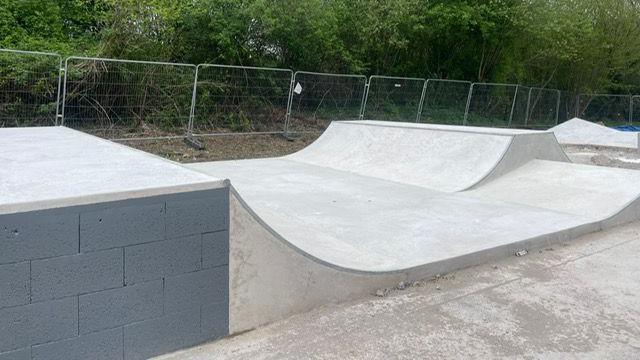 Concrete skatepark