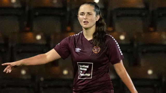 Hearts midfielder Erin Rennie