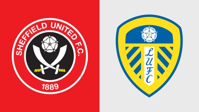 Side-by-side of Sheffield United and Leeds badges