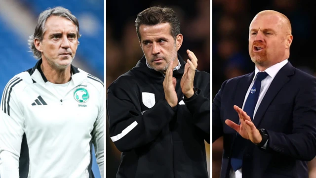 Roberto Mancini, Marco Silva and Sean Dyche