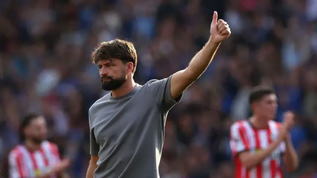 Russell Martin, Manager of Southampton, acknowledges the fans after the Premier League match between Southampton FC and Ipswich Town FC at St Mary's Stadium