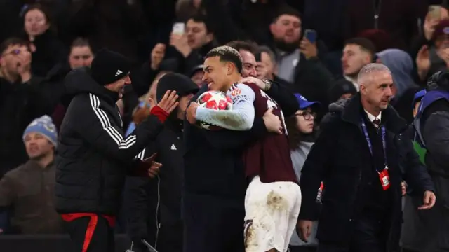 Morgan Rogers celebrates