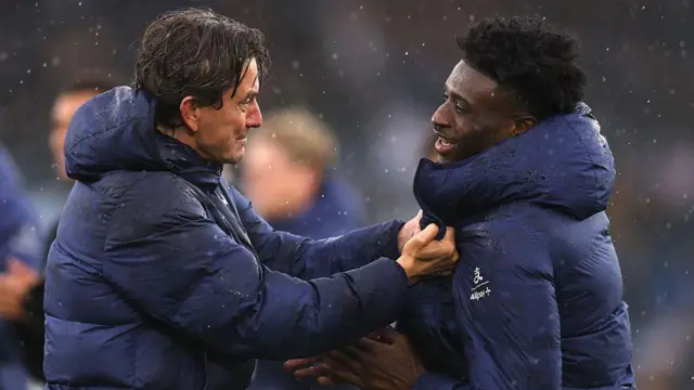 Thomas Frank and his star player Mohammed Kudus